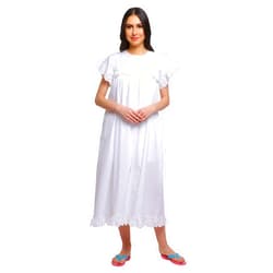 Moomaya Solid Round Neck Nursing Sleepwear for Women Cotton Nightdress