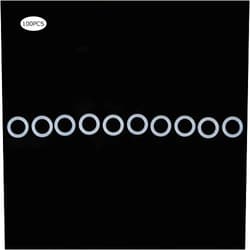 Hilitand O Ring, 100Pcs White Silicone O Ring, 3mm Silicone Gasket, Silicone Washer, Waterproof Heat Resistant, for Seals and Rubber Parts in, O Ring Seals (21 * 3)
