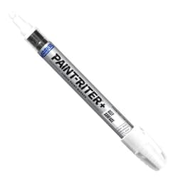Markal 96960- Paint-Riter+ Oily Surface Liquid Paint Marker with 1/8in Bullet Tip, For Superior Marking Performance on Oily and Greasy Surfaces, White Color (Pack of 12), Made in USA