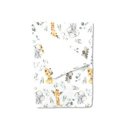 HawSkgFub Safari Jungle African Animal Eucalyptus Leaf Baby Boy Blanket, Elephant Giraffe Lion Flannel Fleece Nursery Bed Receiving Swaddle Newborn Infant Crib Toddler Crib Bedding Shower Gift 30 x 40