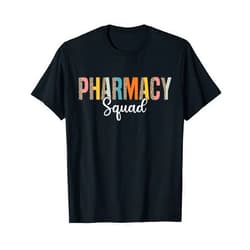 Funny Pharmacy Squad Pharmacy Technician Tees Funny Pharmacy Squad Pharmacy Technician Retro Leopard T-Shirt