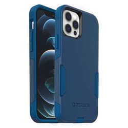 OtterBox iPhone 12 & iPhone 12 Pro Commuter Series Case - Bespoke Way (Blazer Blue/Stormy SEAS Blue), Slim & Tough, Pocket-Friendly, with Port Protection