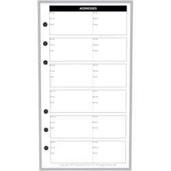 Handy Forms Personal Size Name & Address Refill, Sized and Punched for Filofax Personal Notebook (3.7