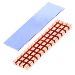 Haojiaho M.2 2280 SSD Heatsink Copper Kit, 67x18x4mm Cooler Heat Sink + Silicone Based Thermal Pad for Cooling M.2 SSD, NVME SSD, SSD