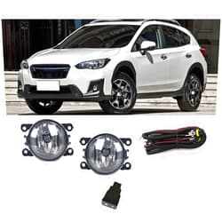 SYDKTWKM 1 Set, for Subaru XV Crosstrek 2018 2019 2020 Car Front Bumper Fog Light Lamp, for Cover Frame Hood Grille, for Bezel Harness Switch Kit
