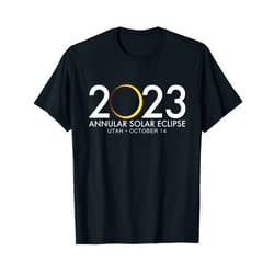 Annular Solar Eclipse Apparel Co. Annular Solar Eclipse 2023 October 14 Utah T-Shirt