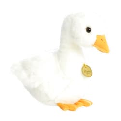 Aurora® Realistic Miyoni® American Pekin Duck Stuffed Animal - Lifelike Detail - Cherished Companionship - White 11 Inches