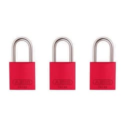 ABUS Red 72/30 Lockout Tagout Safety Padlock with 1