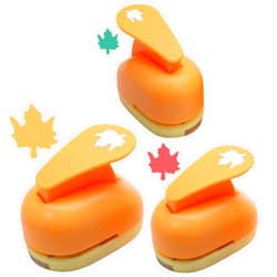 Luomorgo 3 Pcs Maple Leaf Hole Punch (1