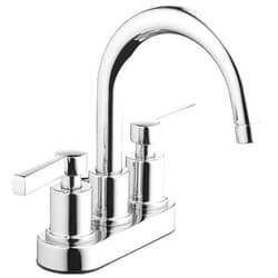 Aqua Vista 23-B42CD-CH-AV Two Handle Bathroom Sink Faucet, High Arc Polished Chrome