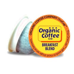 The Organic Coffee Co. Compostable Coffee Pods - Breakfast Blend (80 Ct) K Cup Compatible including Keurig 2.0, Medium Roast, USDA Organic