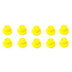 JSP Manufacturing 10 Pack Replacement YELLOW SPOUT CAPS Top Hat Style fits # 900302 900092 BLITZ Gas Can Spout Cap fits self venting gas can Aftermarket (SPOUTS NOT INCLUDED)