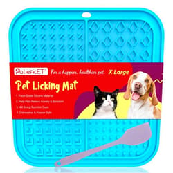 PatiencET X Large Lick Mat for Dogs, Large Breed Dog Lick Mat with Suction Cups for Slow Feeder, Anxiety Relief(Blue)