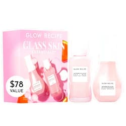 Glow Recipe Glass Skin Essential Korean Skincare Kit - Includes Niacinamide Dew Drops Face Serum & PHA + BHA Face Toner - Travel Size Watermelon-Powered Hydrating Serum & Pore Minimizer (2 Count)