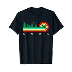 Kuhl, PA Travel Souvenir Evergreen Vintage Stripes Kuhl, Pennsylvania T-Shirt
