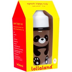 Lollaland Panda Bear, 9 ounce, 6 months Plus, Spill and Leak Proof, Bite Proof, Easy Grip, Hard Spout, BPA Free, Dishwasher Safe, Sippy Cup