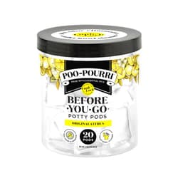 Poo-Pourri Before-You-Go Potty Pods, Original Citrus, 20 Count Toilet Pod - Lemon, Bergamot and Lemongrass