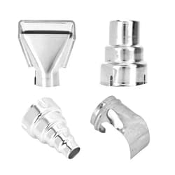 GOTOTOP 4Pcs Electric HeatAir Nozzles Set for Shrink Wrap Tools, Stainless Steel with Different Shapes Air Nozzle Electric Kit Accessories Industrial Tools