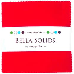Moda Fabrics Moda Bella Solids Red 9900-16 Charm Pack, 42 5-inch Cotton Fabric Squares