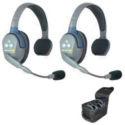EARTEC UL2S Ultralite 2-Person System, Includes Single-Ear Master Headset and Single-Ear Remote Headset