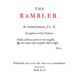 By Samuel Johnson (Author) Format: Kindle Edition The Rambler