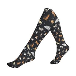 AIMASTZ Cute Goldendoodle Compression Socks Women Men, Calf Knee High Socks For Athletic Running Cycling Nurse
