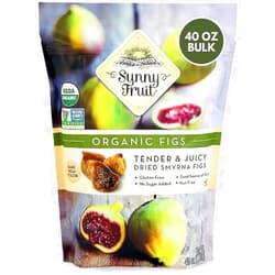 Sunny Fruit Soft Organic Turkish Dried Figs, 2.5 Pound Bulk Bag | Healthy, Sweet Snack | ORGANIC, NON-GMO, VEGAN, HALAL, KOSHER, NO PRESERVATIVES, NO SUGAR ADDED