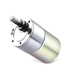 Greartisan DC 24V 15RPM Gear Motor High Torque Electric Micro Speed Reduction Geared Motor Eccentric Output Shaft 37mm Diameter Gearbox
