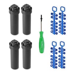 Rain Bird 5000 Series Rotor Sprinkler Head - 5004 PC, Adjustable 4 Inch Pop-Up Rotor - 4 Pack
