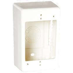Hellermann Tyton TSRFW-JB2 Single Gang Junction Box, 2 Deep, PVC, Office White by Hellermann Tyton
