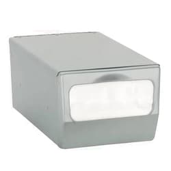 Dispense-Rite CT-FULL-BS Countertop Napkin Dispenser Single Sided, Stainless Steel Napkin Holder, 4 1/2