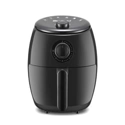 Elite Gourmet EAF0201X Personal Compact Space Saving Electric Hot Air Fryer Oil-Less Healthy Cooker, Timer & Temperature Controls, 1000W, 2.1 Quart, Black