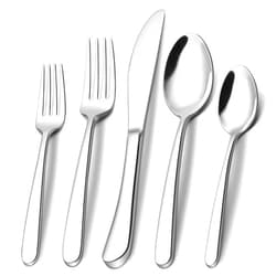 EWFEN 40-Piece Silverware Set, Heavy Duty Stainless Steel Flatware Set for 8, Food-Grade Tableware Cutlery Set, Utensil Sets for Home Restaurant, Mirror Finish, Dishwasher Safe