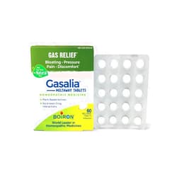 Boiron Gasalia Tablets for Relief from Gas Pressure, Abdominal Pain, Bloating, and Discomfort - 60 Count