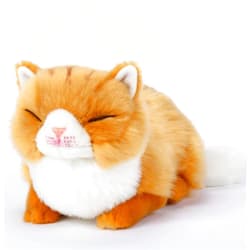CU-MATE Adorable Stuffed Animals Cat -Handmade Plush Soft Cat -Present Gift for Boys/Girls (Tabby Cat)