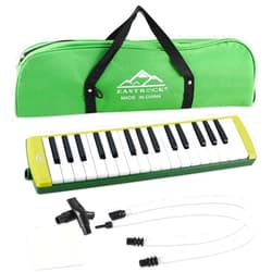 EASTROCK 32 Key Melodica Instrument Air Piano Keyboard Soprano Melodica with 2 Mouthpieces Tube Sets Carrying Bag for Beginners Adults Gift Green
