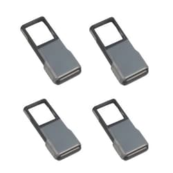 Carson 5x MiniBrite LED Lighted Slide-Out Aspheric Magnifier with Protective Sleeve - Set of 4 (PO-55MU),Gray