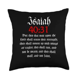 Christian God and Jesus Novelty by Ro Designs Isaiah 40:31 | Christian Bible Verse Throw Pillow, 18x18, Multicolor