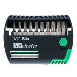 Wiha 79447 X-Selector Bit Set with Tamper Resistant Torx Bits and Quick Release Holder