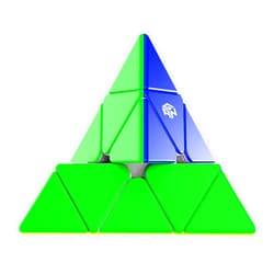 CuberShop GAN Pyraminx M Magnetic Speed Cube (Standard Core Positioning Frosted Ver.), GAN 2020 Liteweight Stickerless Pyramid Cube, with Innovative Core Positioning System