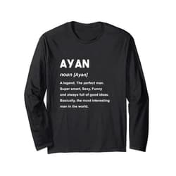 Ayan Name Shirts & Gifts Ayan Name Shirt | Ayan Long Sleeve T-Shirt