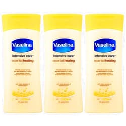 Vaseline Intensive Care Essential Healing Body Lotion - 6.76 Fl Oz / 200 mL x 3 Pack