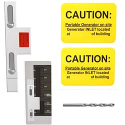 TMQZLN Generator Interlock Kit Compatible with Square D Homeline Meter Main 150 or 200 amp Breaker.Professional and Interlock Kit.Electrical Interlocking Kit(SD200SA)