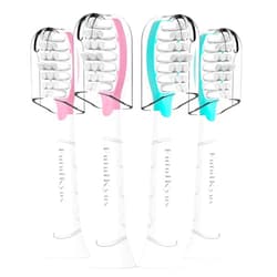 Futulkyus Kids Replacement Heads for Philips Sonicare: 7+ Child Soft Electric Toothbrush Standard Children Brush Head for Boy Girl, Pink & Blue 4 Pack