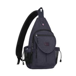 MOSISO Sling Backpack,Canvas Crossbody Hiking Daypack Bag with Anti-theft Pocket