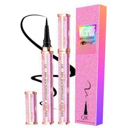 Easilydays Liquid Eye Pencil Starry Eyeliner, 36H Waterproof Black Hyper Easy Eyeliner Pen Precision Felt Eyeliner, Ultra-Fine Tip, Transfer Proof Long-Lasting Quick-Dry Smooth (#01 Dream Purple)