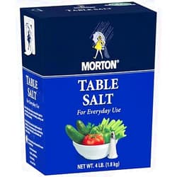 American Standart Morton Table Salt, (4 lbs.) x6 AS