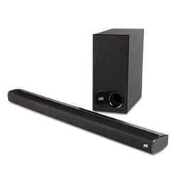 Polk Audio Signa S2 Sound Bar & Wireless Subwoofer – Exclusive VoiceAdjust Technology, Ultra-Slim Design, Works with 4K & HD TVs, HDMI & Optical, Bluetooth, Wireless Streaming