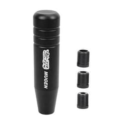 muge racing Universal 5inch Aluminum Alloy Shift Knob, Heavy Duty Car Gear Lever Stick Shifter Handle fit Most Automatic Manual Vehicle Black