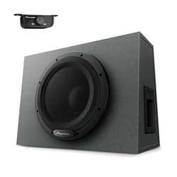 Pioneer TS-WX1210A 12” Sealed Active Subwoofer with Built In Amplifier, 1200 Watts Max Power Sub, Variable Bass Boost, Flexible Installation, Enhanced Car Audio